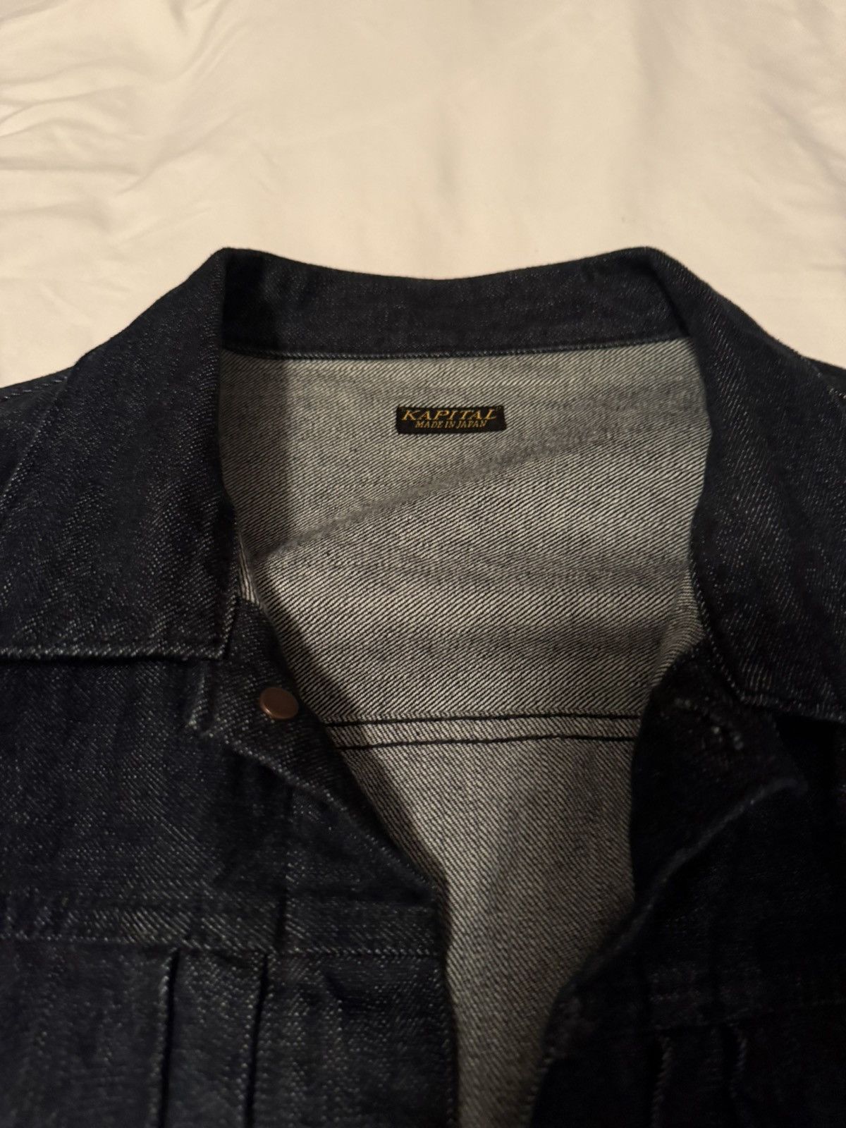 Kapital Kapital 14oz Denim 1st Jacket (Black Thread Version) Size US XL / EU 56 / 4 - 2 Thumbnail