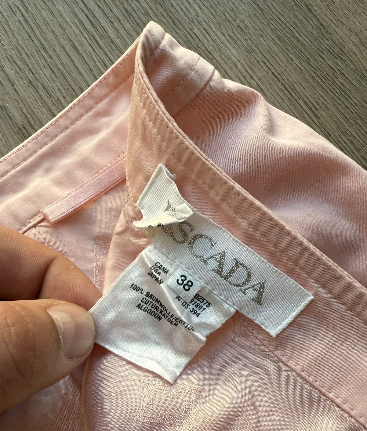 Escada Vintage Escada Pink Cotton Midi Skirt Size 38" / US 16 / IT 52 - 8 Thumbnail