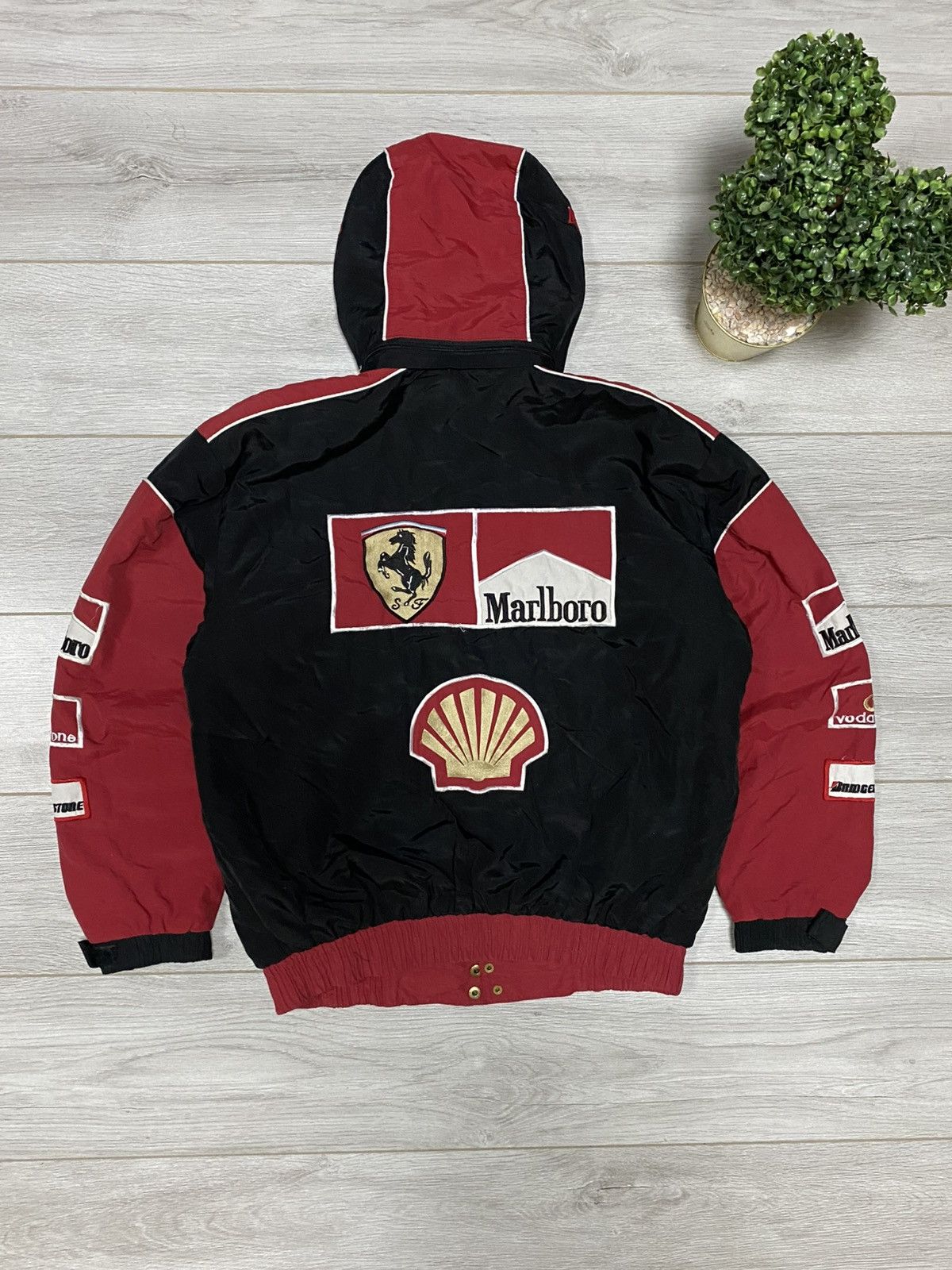 Marlboro Marlboro Ferrari vintage racing bomber shell jacket Size US XL / EU 56 / 4 - 2 Thumbnail