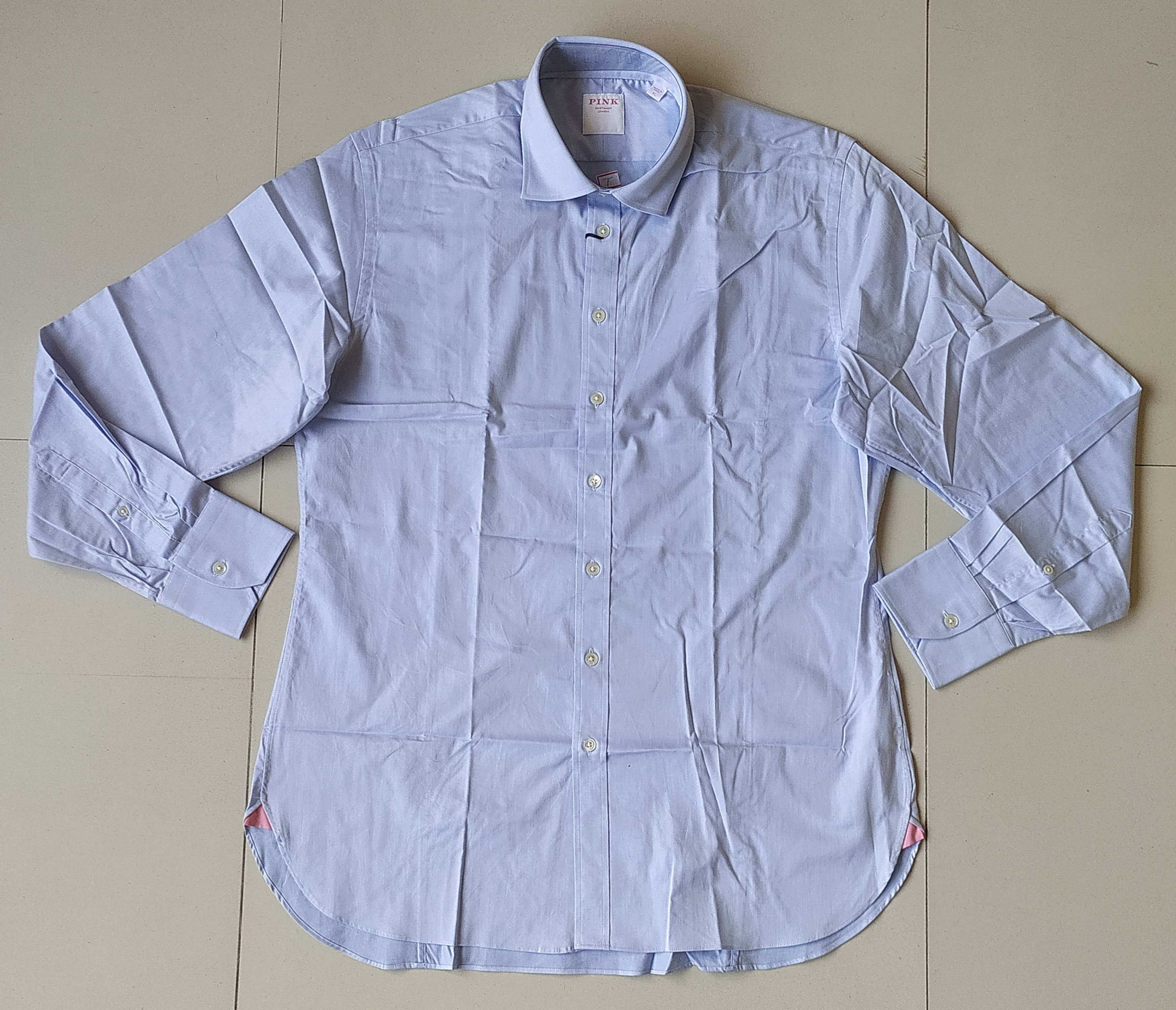 Thomas Pink Thomas Pink Formal Plain Poplin Shirt Free Shipping T/27 Size US XL / EU 56 / 4 - 2 Thumbnail