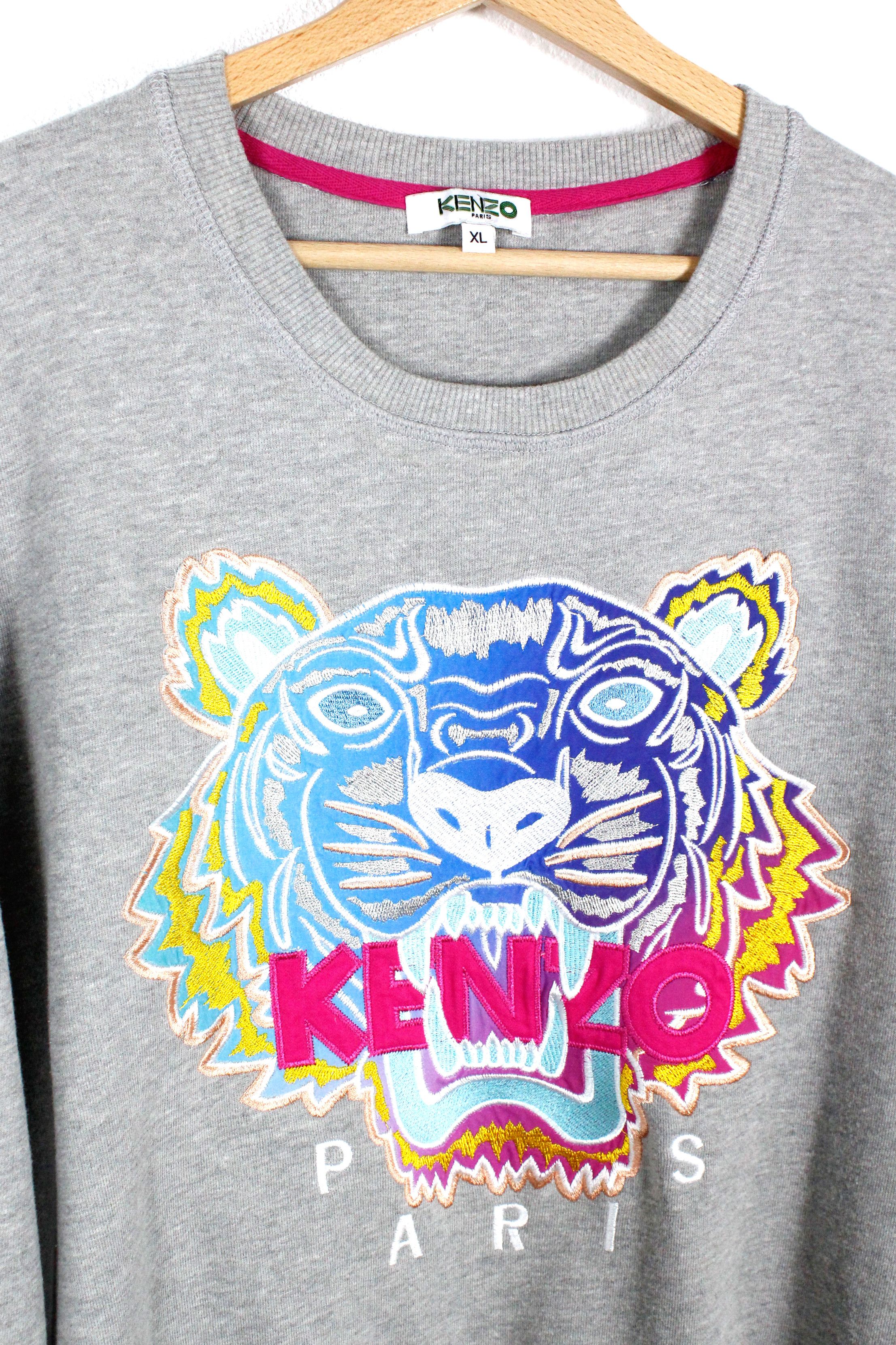 Kenzo Kenzo Paris Multicolor Dragon Tiger Embroidered Sweatshirt Size US S / EU 44-46 / 1 - 2 Thumbnail
