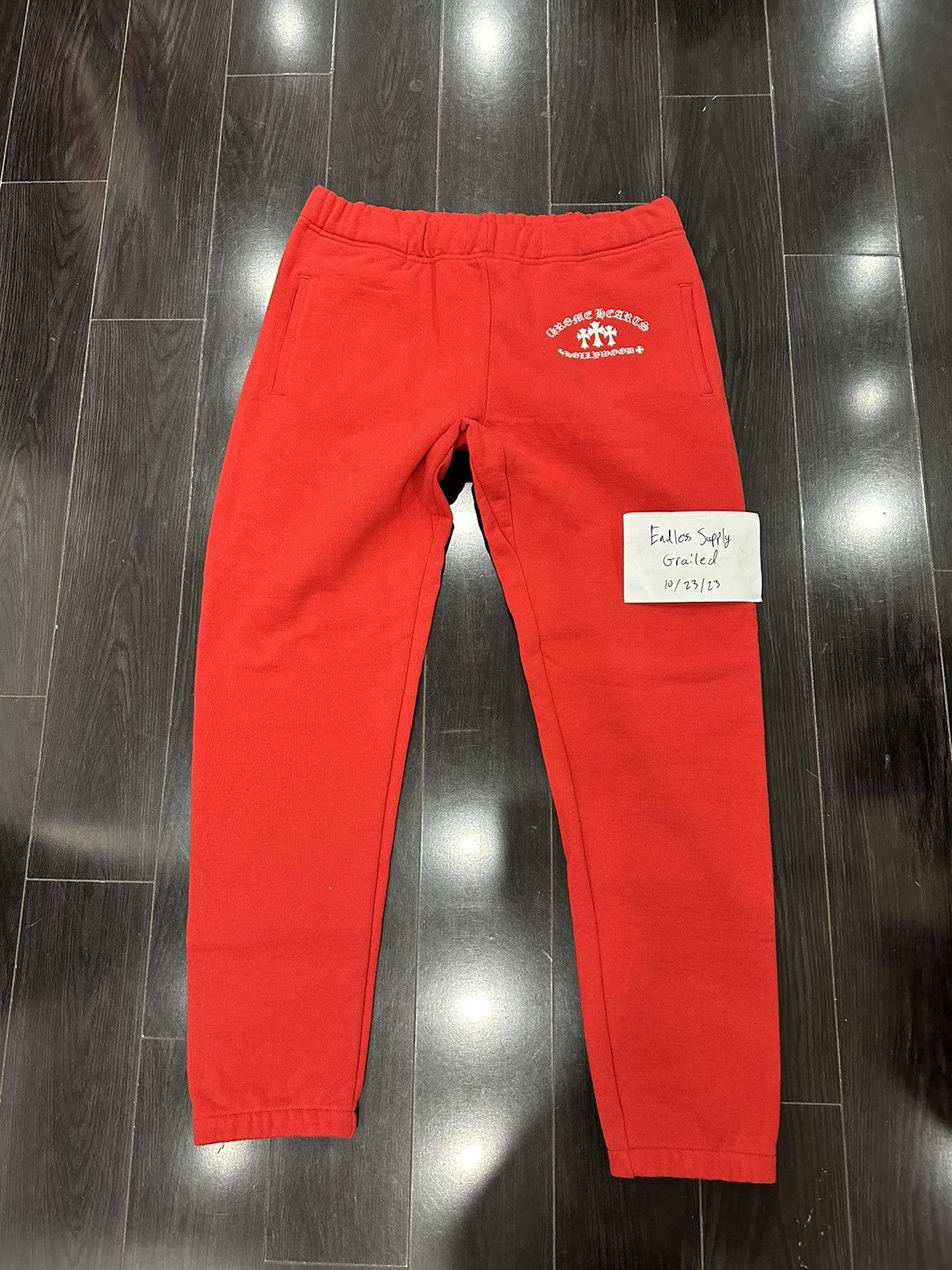 Chrome Hearts Chrome Hearts Red Triple Cross Sweatpants | Grailed