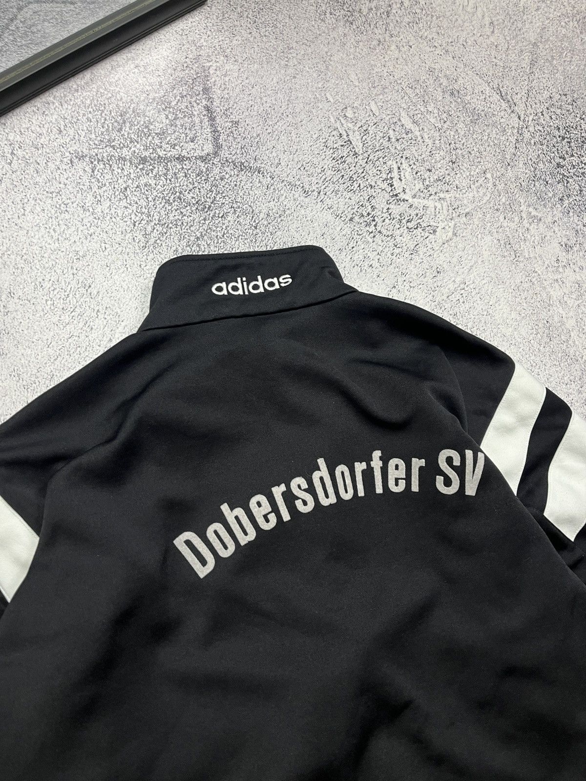 Adidas Rare Vintage Adidas Football Track Jacket Blue & Black 90’s Size US L / EU 52-54 / 3 - 12 Thumbnail