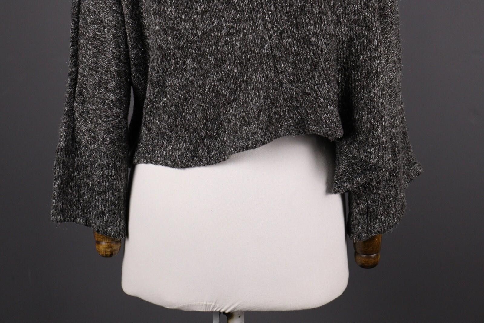 Designer Sarah Santos Gray Wool Oversized Sweater Size XЧXL / 3XL Size 3XL / US 20-22 - 8 Thumbnail