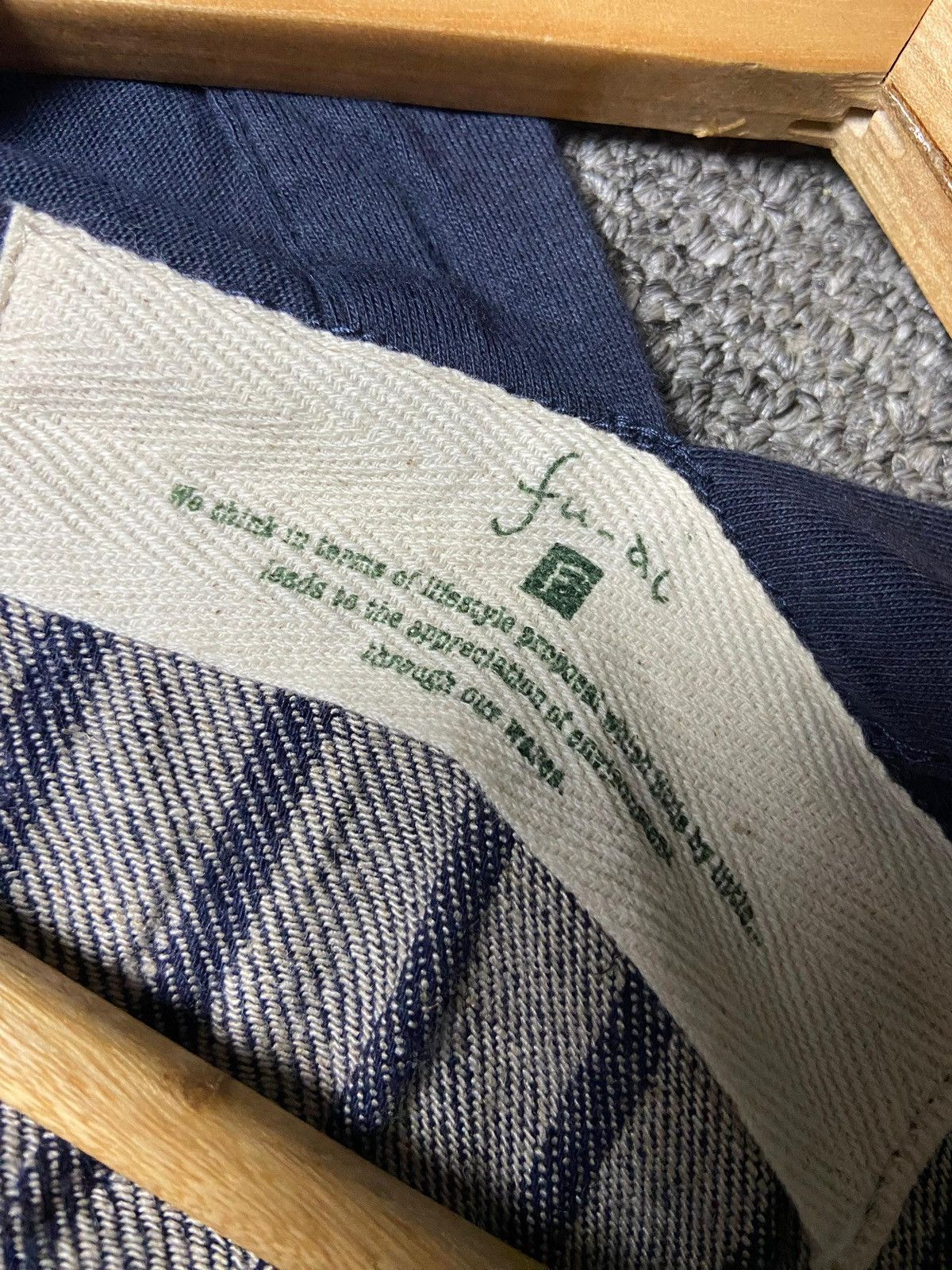 Japanese Brand Fu-ac Brand Noragi Style Stripe Kimono Jacket (166) Size ONE SIZE - 8 Thumbnail