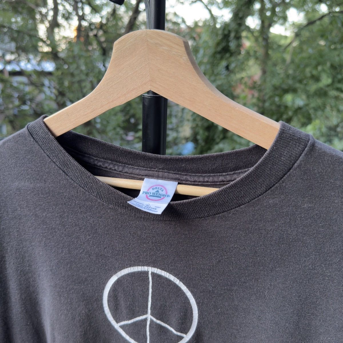 Vintage Thrashed Faded Distressed Peace Shirt ERD Grunge Balenciaga Size US XL / EU 56 / 4 - 3 Thumbnail