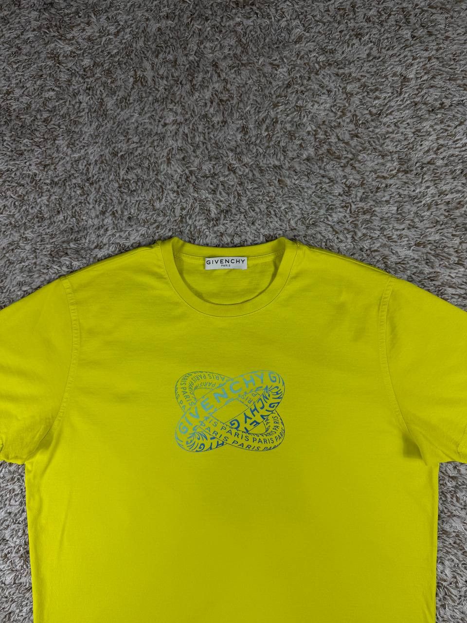 Givenchy Givenchy Yellow Infinity Rings Logo T-Shirt Size US XS / EU 42 / 0 - 2 Thumbnail