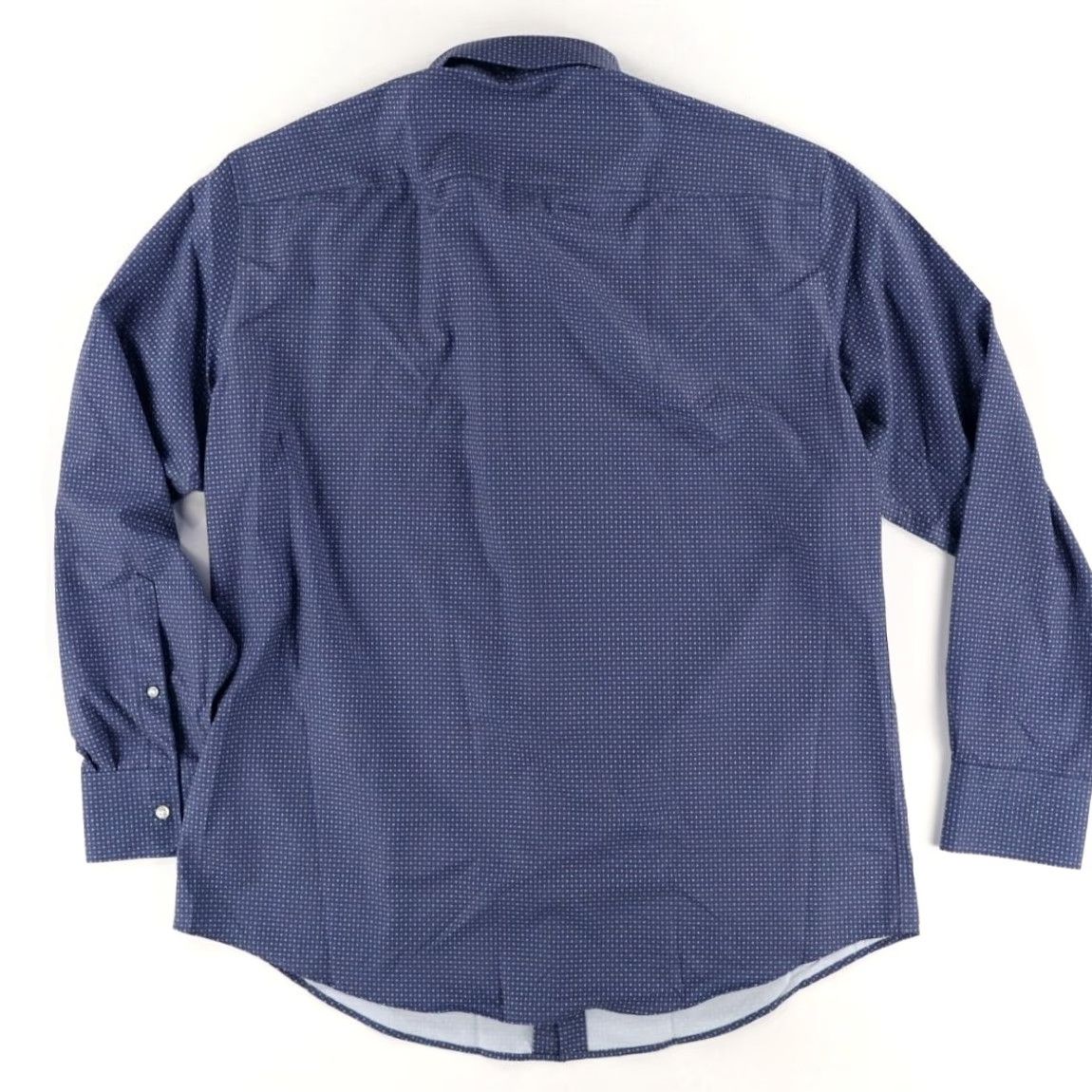 Peter Millar Peter Millar Winnipeg Poplin Polyester Solid Long Sleeve Button Up Shirt Azuri Blue Men's XL Size US XL / EU 56 / 4 - 4 Thumbnail