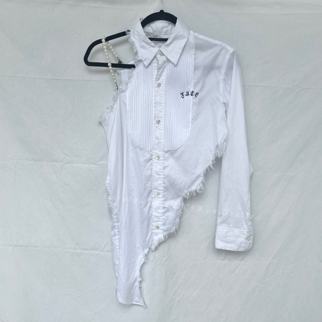 Facetasm Facetasm 2018SS Asymmetric Deconstructed Shirt Size S / US 4 / IT 40 - 1 Thumbnail