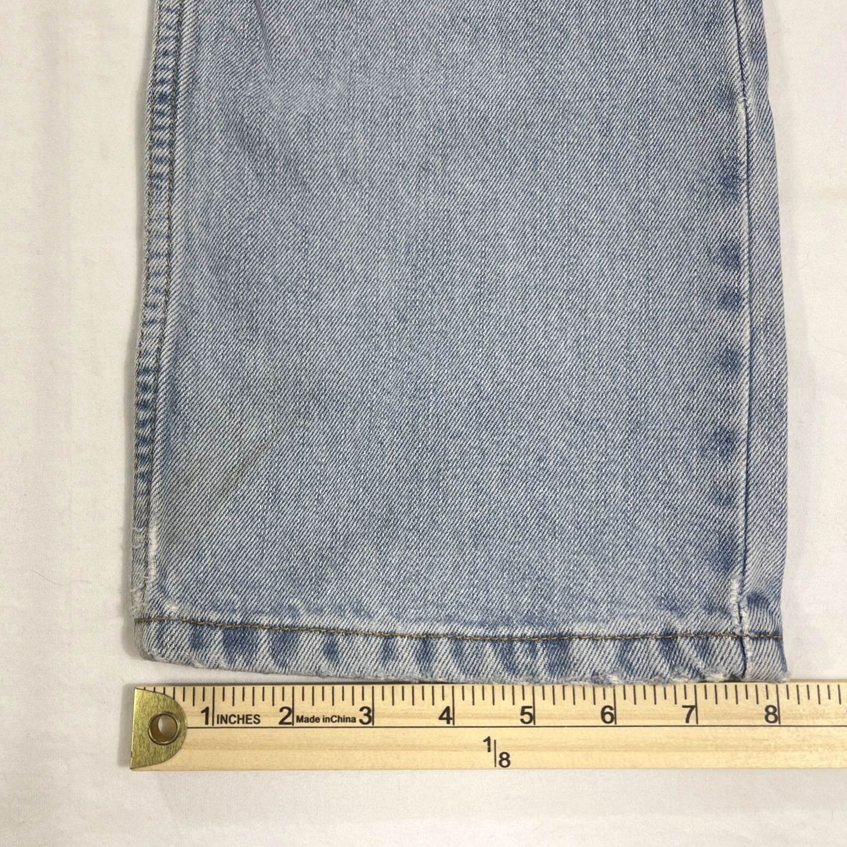 Levi's Levi's Denim Jeans 505 Regular Fit 33x32 Blue Distressed Men Size US 33 - 4 Thumbnail