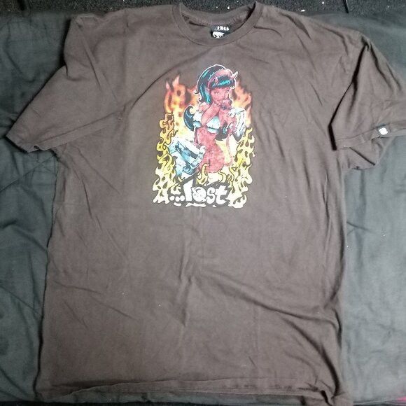 Lost Enterprises Vintage Lost Enterprises Devil Girl Flames Skate T-Shirt Size US XL / EU 56 / 4 - 2 Thumbnail