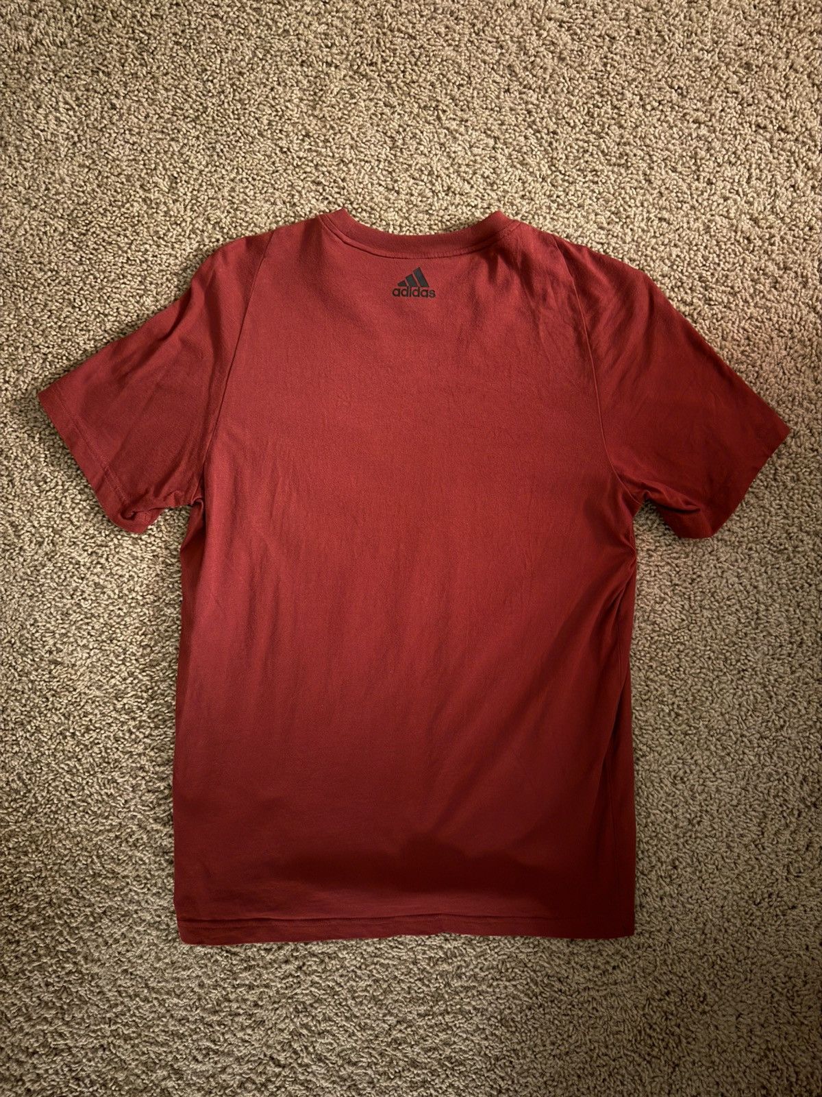 Adidas Adidas S/S Logo Shirt Red Size Medium DS 0V9001 Size US M / EU 48-50 / 2 - 3 Thumbnail