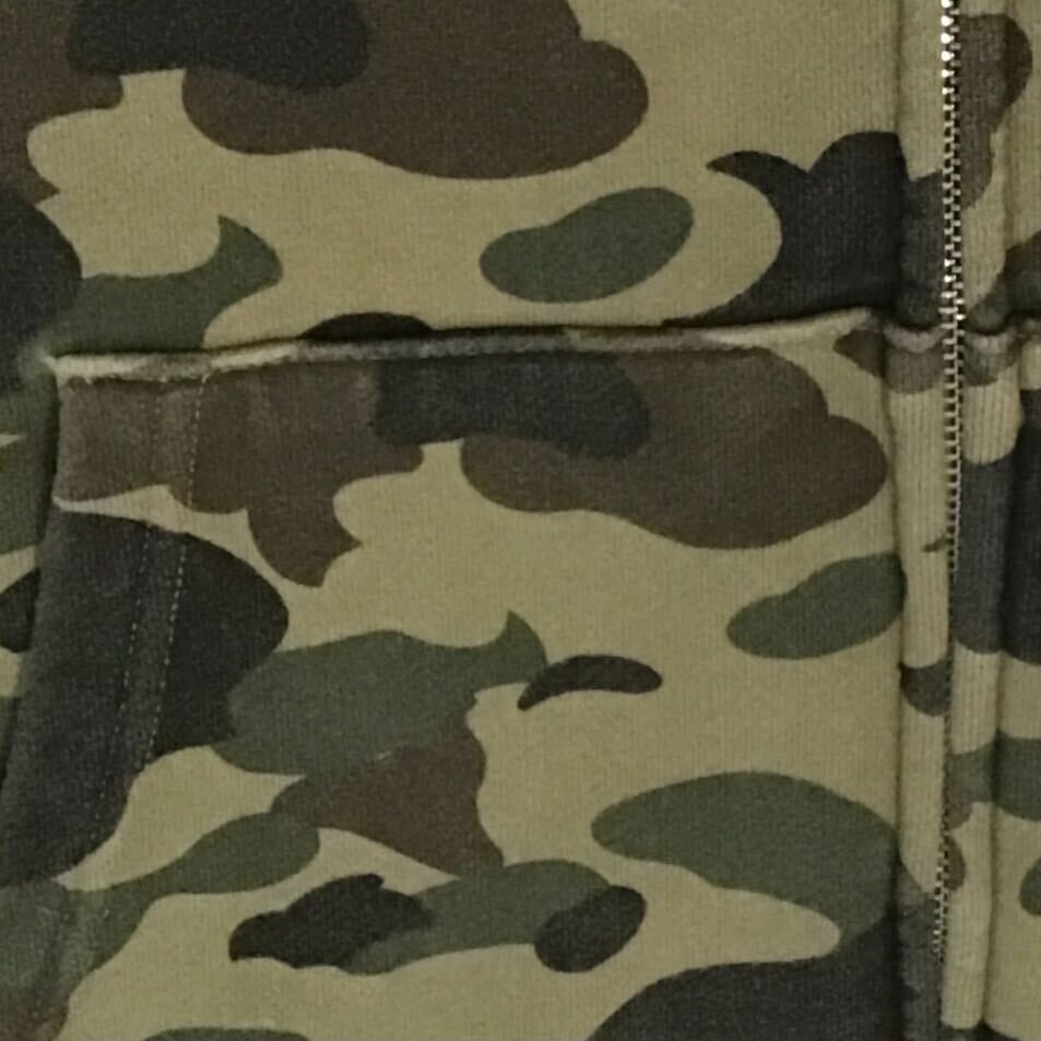 Bape BAPE 1st camo green shark full zip hoodie a bathing ape Size US XL / EU 56 / 4 - 7 Thumbnail