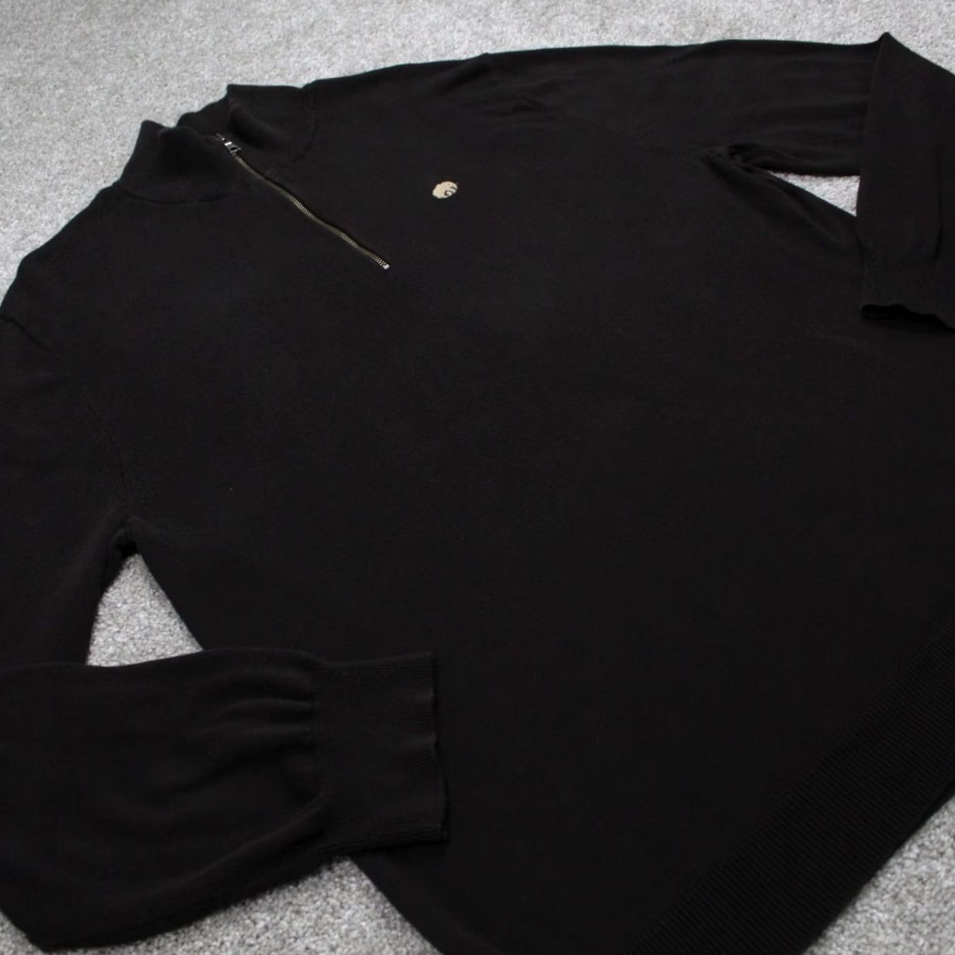 Banana Republic Banana Republic Sweatshirt Mens XL Brown 1/4 Zip 100% Cotton L/S Pullover Size US XL / EU 56 / 4 - 5 Thumbnail