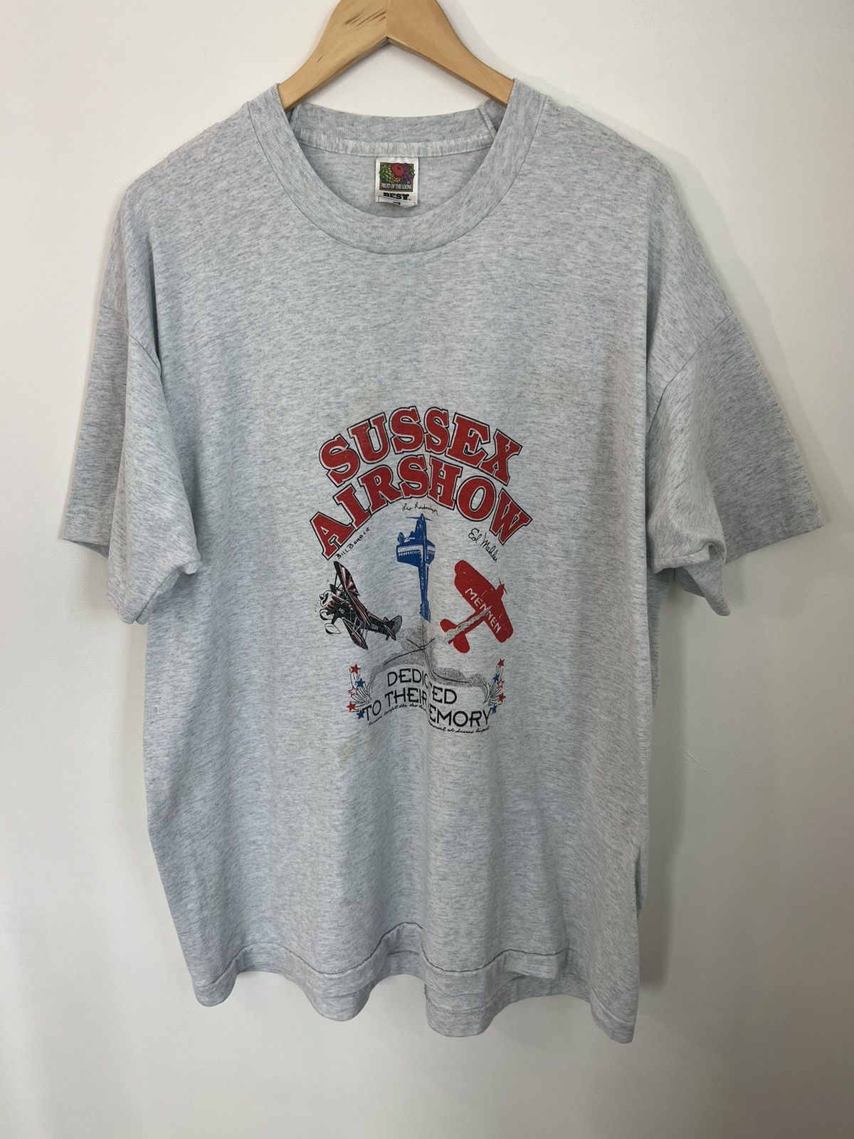 Vintage Single Stitch Airshow XXL Oversized Vintage Tee Size US XXL / EU 58 / 5 - 1 Thumbnail