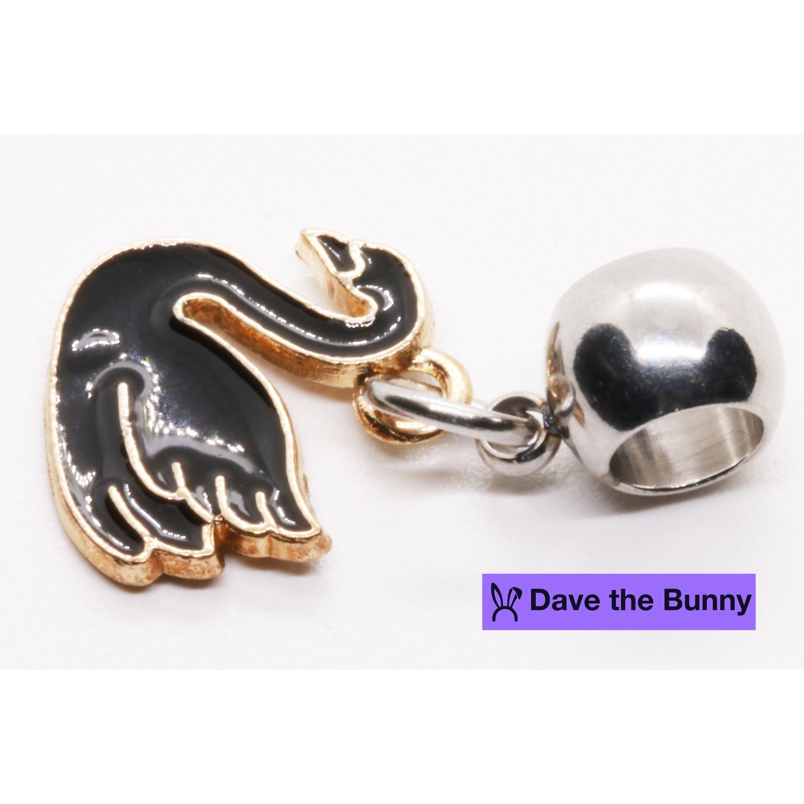 & Other Stories Black Swan Necklace for Mom, Swan Decor Charm Size ONE SIZE - 4 Thumbnail