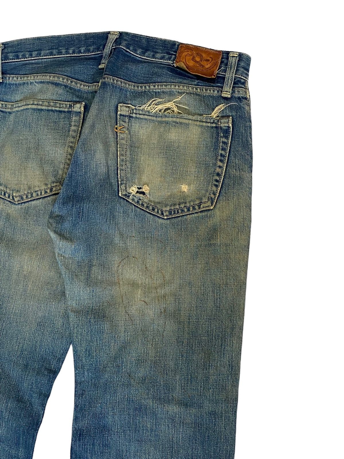 Vintage 45 RPM Archive Japan Jeans Light Mud Dirty Washed