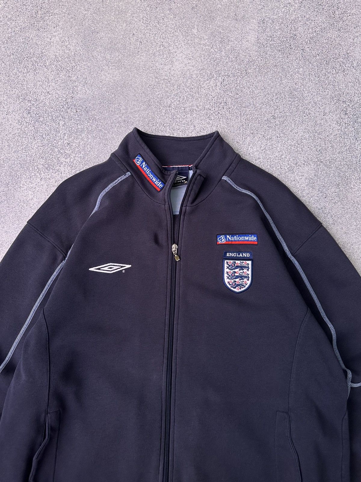Vintage Umbro England Cotton Football Track Jacket 00s