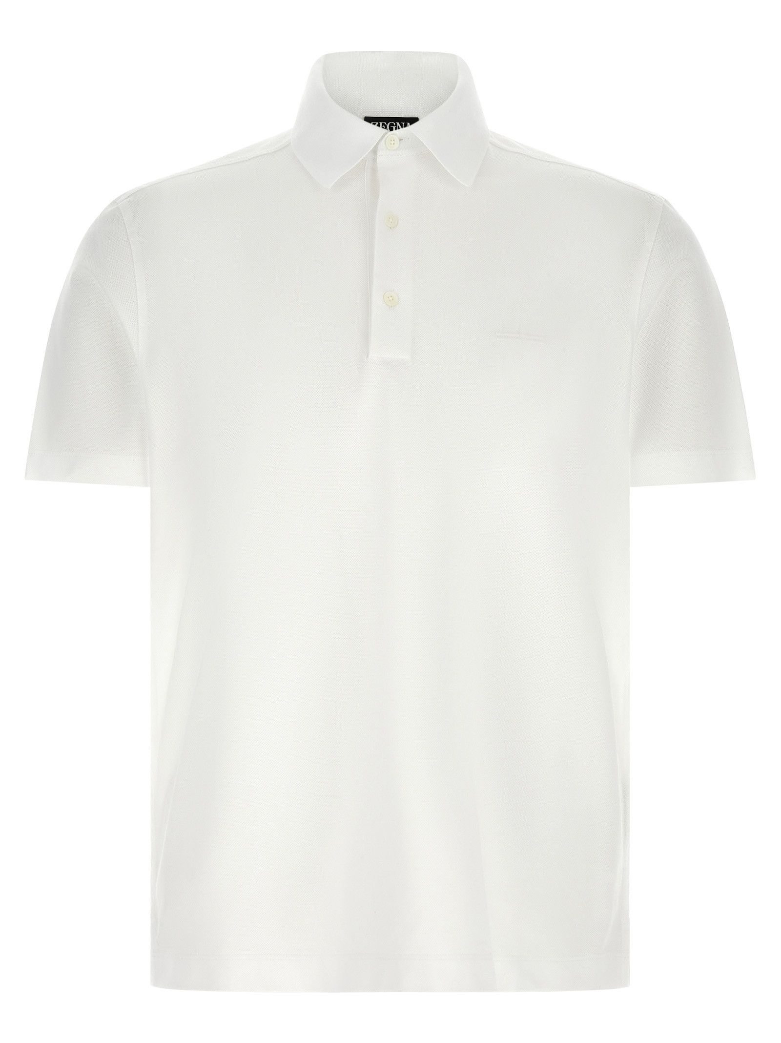 Ermenegildo Zegna Piqué cotton polo shirt Size US M / EU 48-50 / 2 - 1 Thumbnail