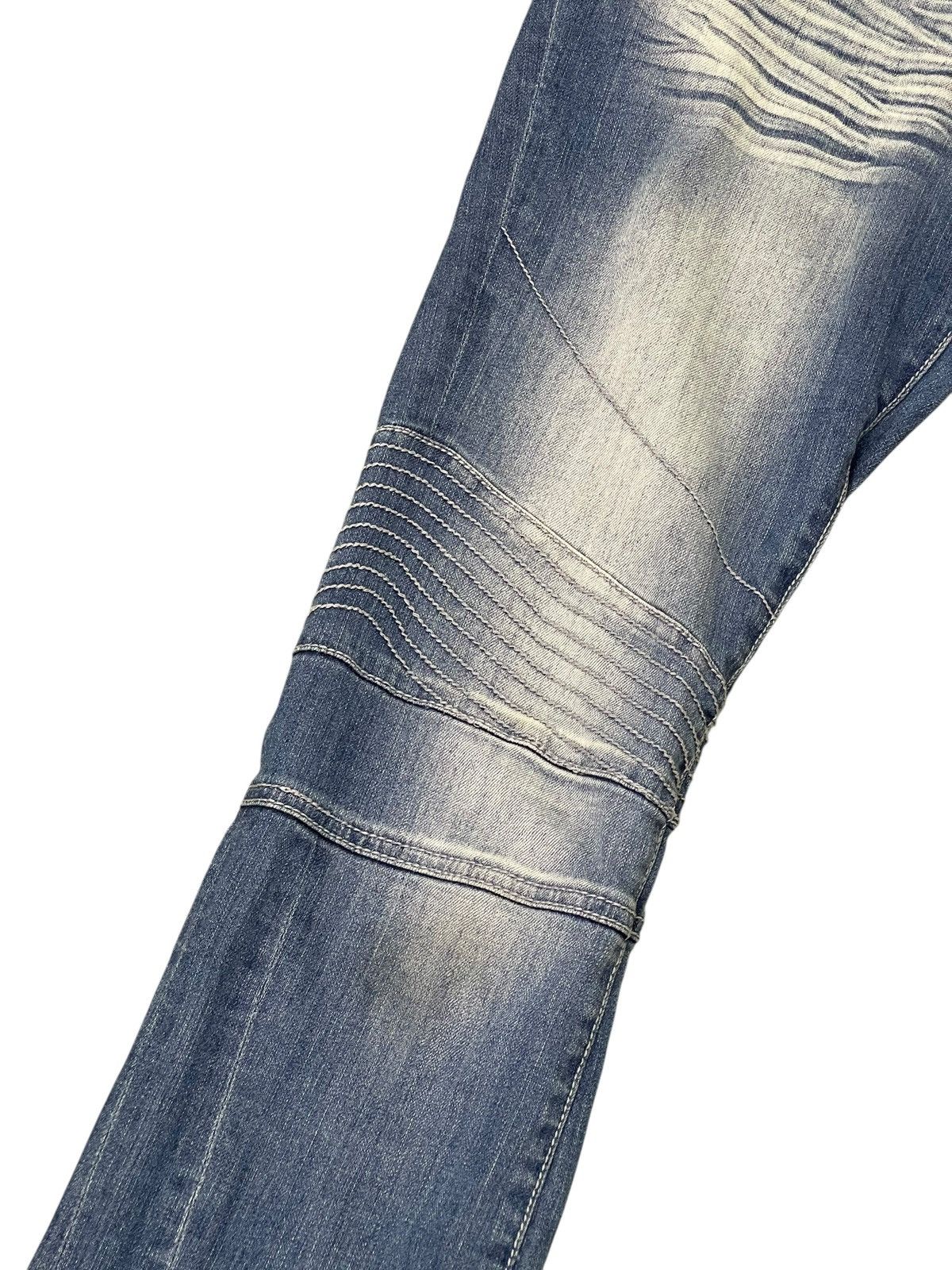 Hysteric Glamour Biker Jeans Schlussel Japan Faded Stretch Skinny 2🟦4 Size US 32 / EU 48 - 11 Thumbnail