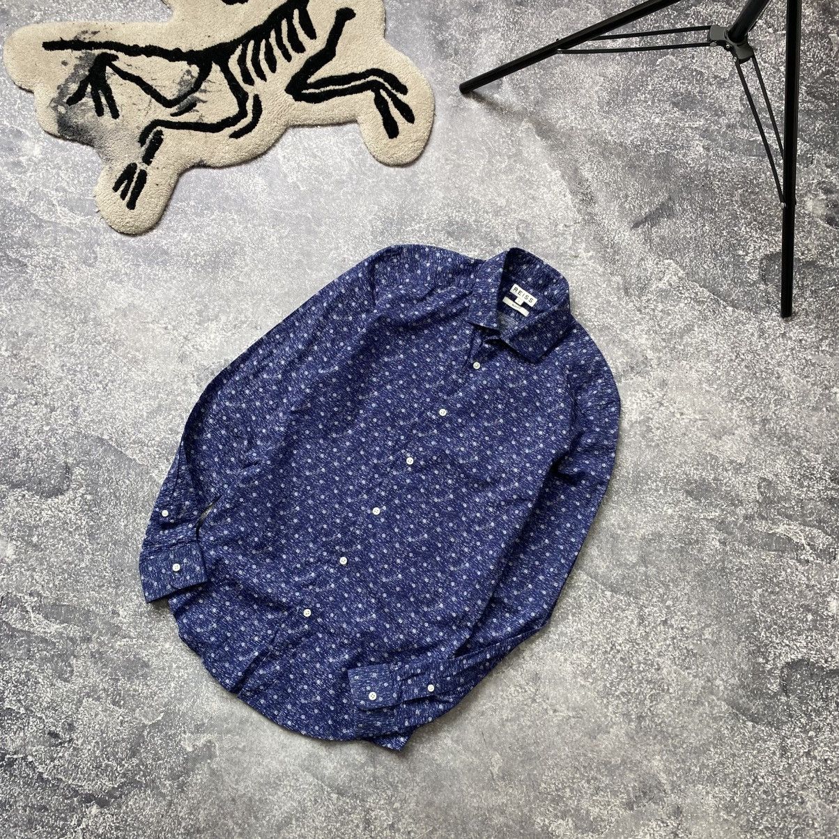 Reiss Designer Reiss Graphic luxury button up shirt Size US S / EU 44-46 / 1 - 1 Thumbnail