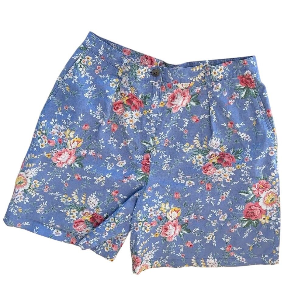 Jones New York Jones New York Vintage Linen Cotton Shorts Petite Women Sz 8 Size 30" / US 8 / IT 44 - 1 Thumbnail
