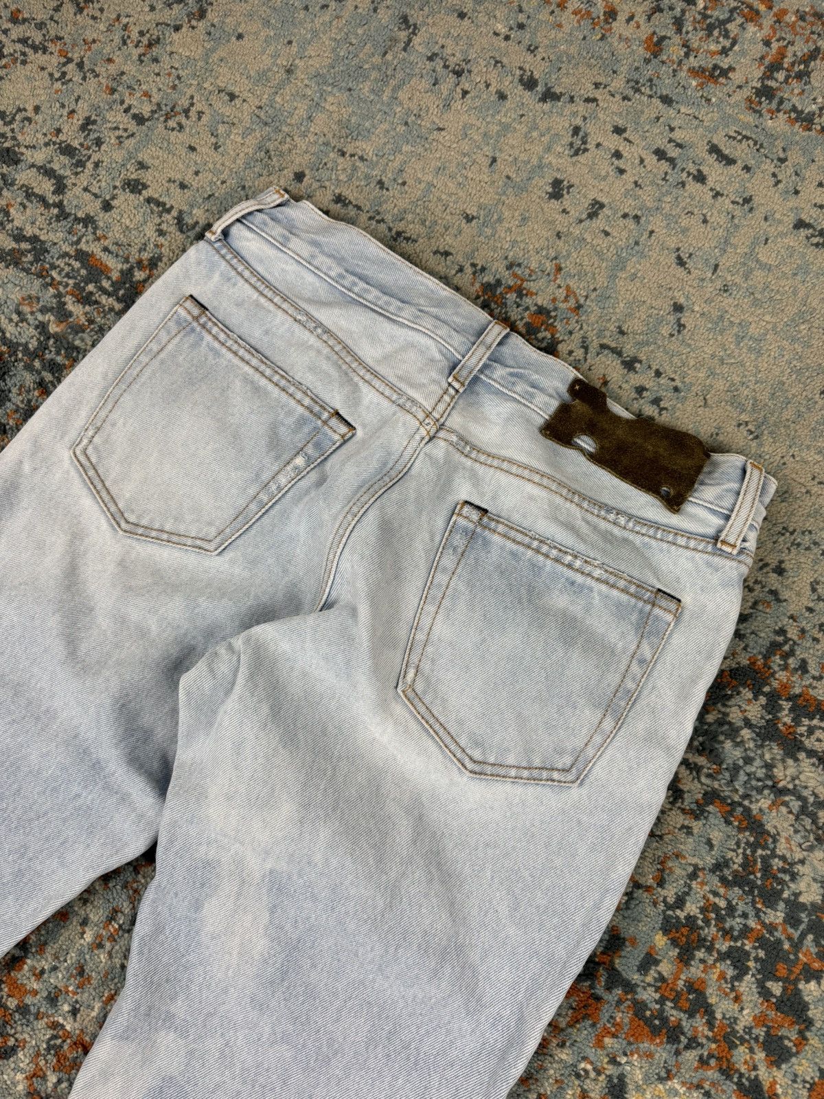 Off-White Off-White corp distress skinny light washed denim Size US 32 / EU 48 - 4 Thumbnail