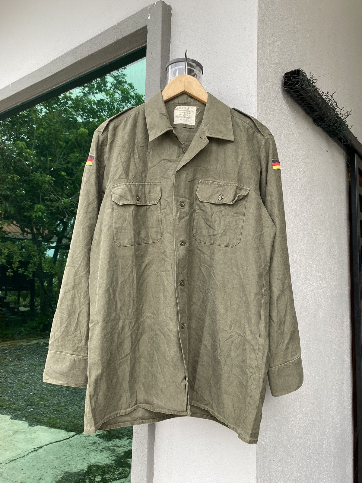 Vintage ♦️ Vintage Germany Army Shirts ♦️ Size US XL / EU 56 / 4 - 1 Thumbnail