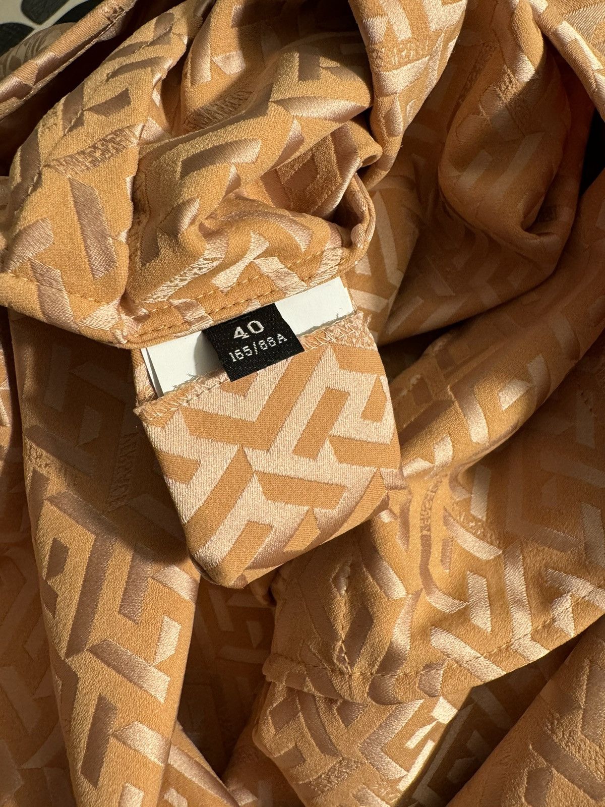 Versace Versace La Greca camel monogram bodysuit, size S Size S / US 4 / IT 40 - 10 Thumbnail