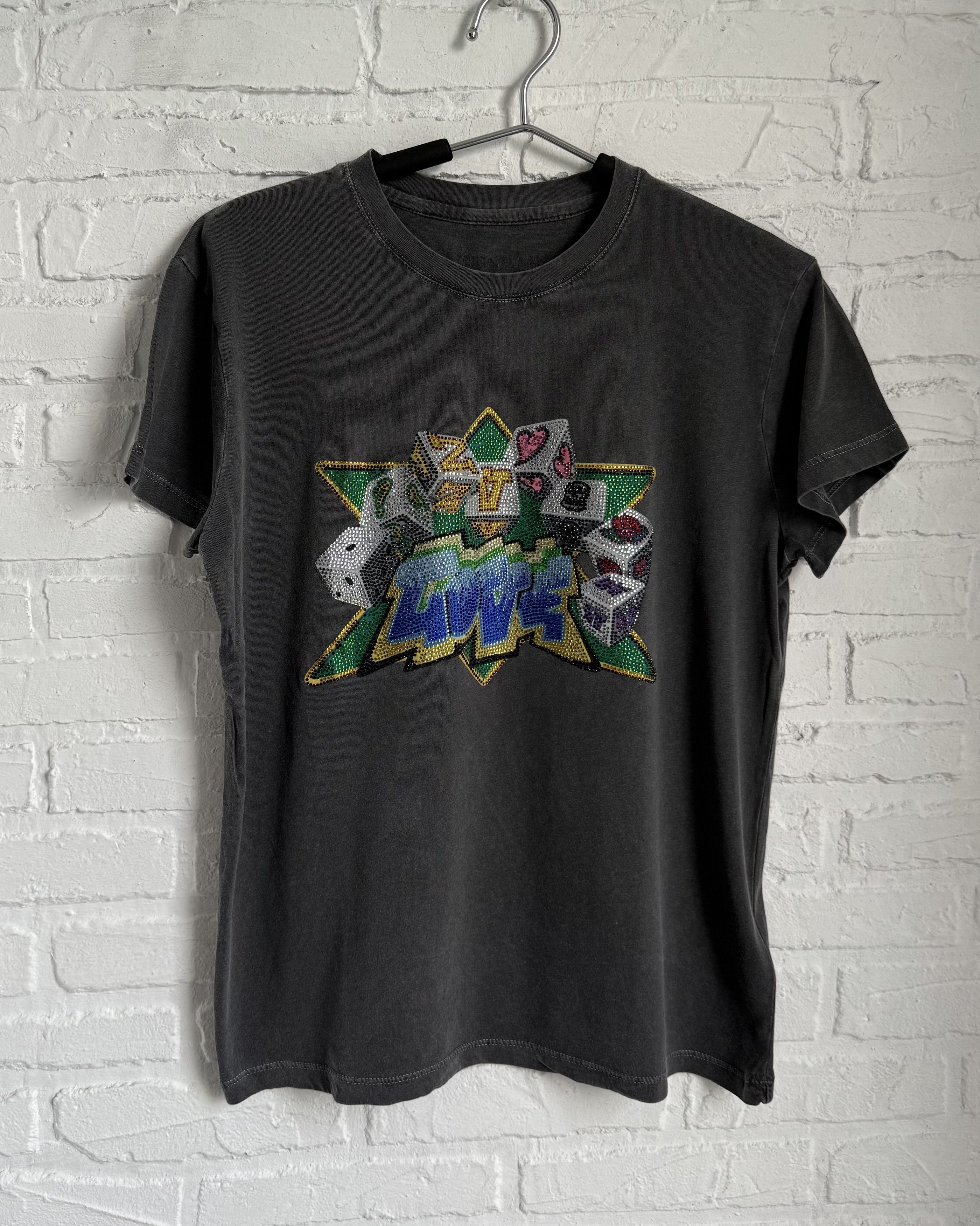 Zadig & Voltaire Zadig & Voltaire zoe core cho love strass t-shirt Size S / US 4 / IT 40 - 1 Thumbnail