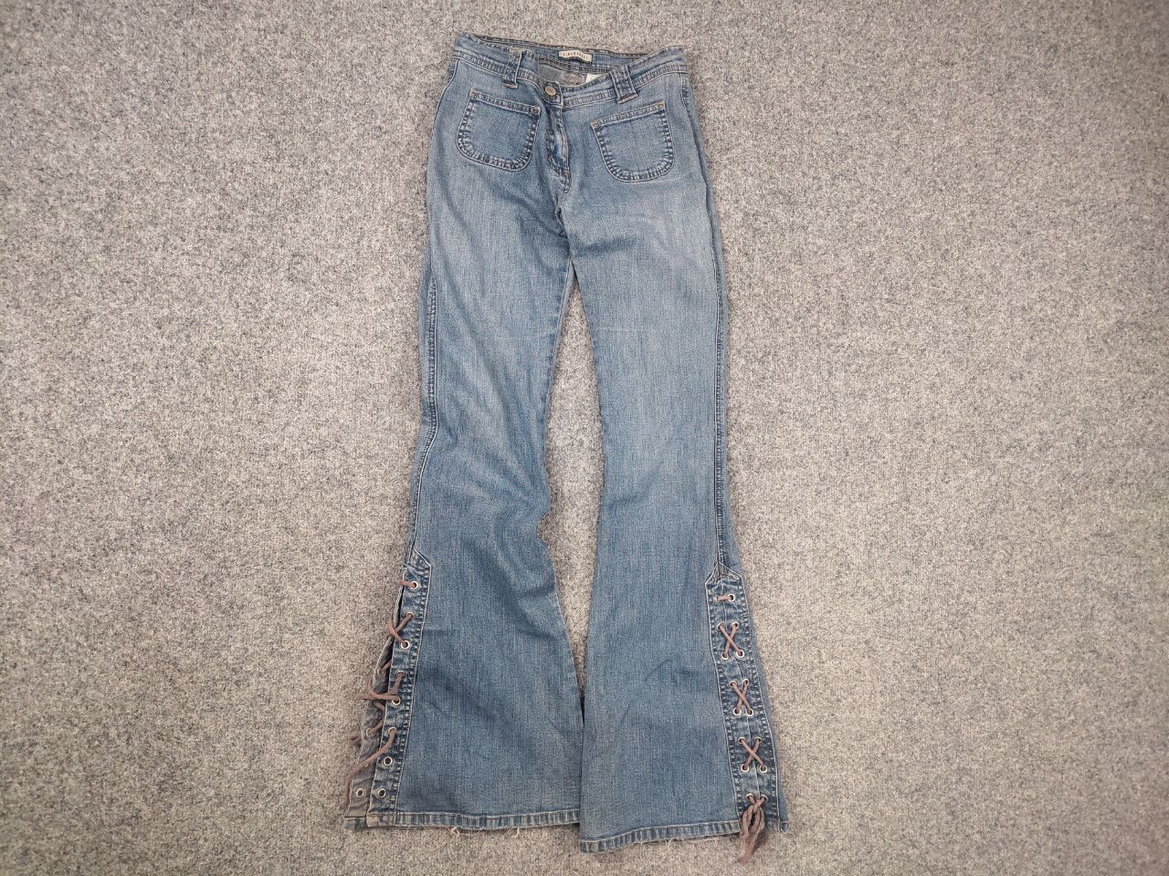 If Six Was Nine Vintage Y2K LGB Flared Low Rise Jeans hysteric style Size 30" / US 8 / IT 44 - 6 Thumbnail