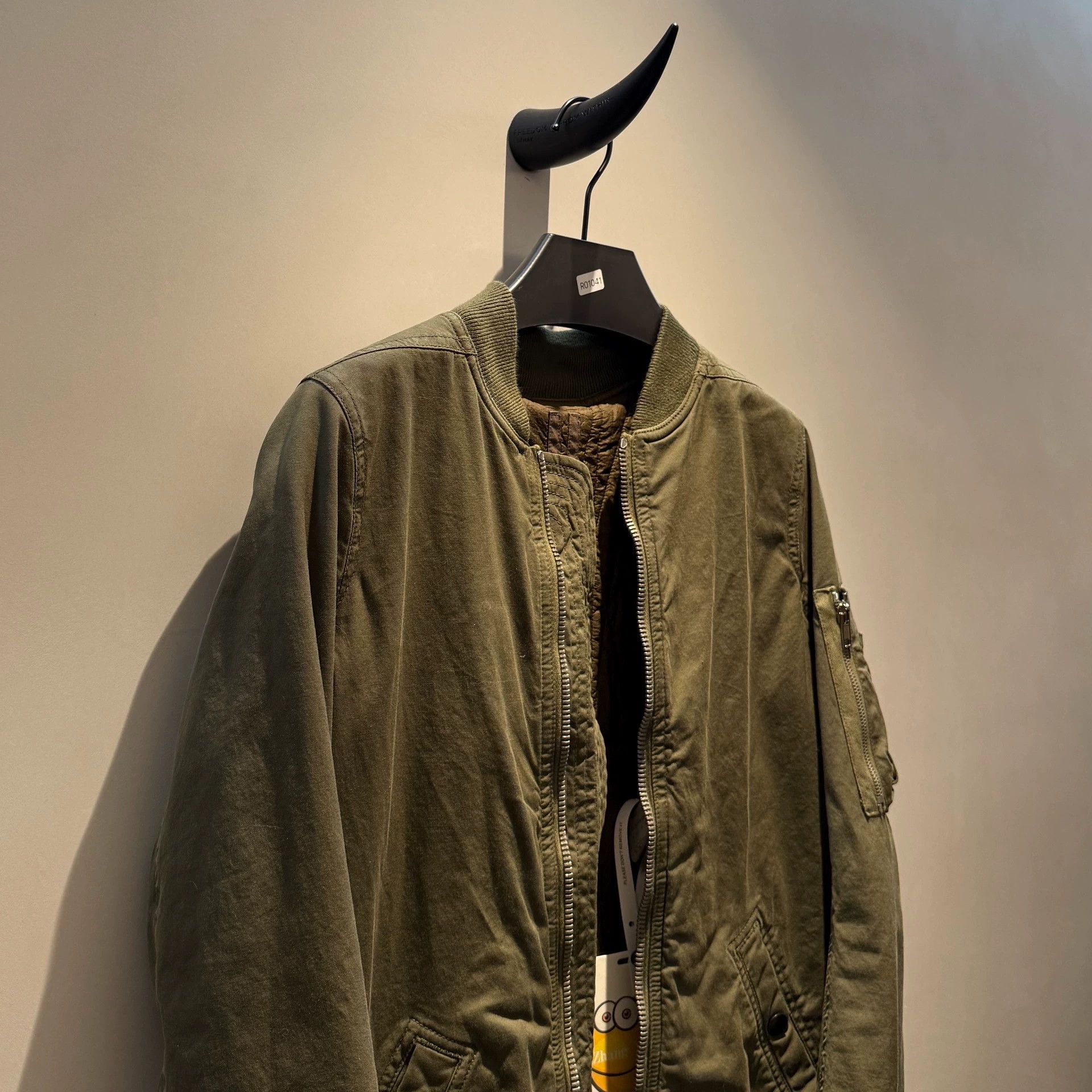 Rick Owens rickowens drkshdw Long Military MA-1 Jacket Size S / US 4 / IT 40 - 3 Thumbnail