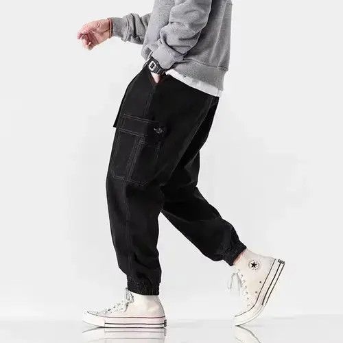 Japanese Brand 20AW Indigo Union Japan Black Worker Big Pocket Pants Size US 33 - 1 Thumbnail