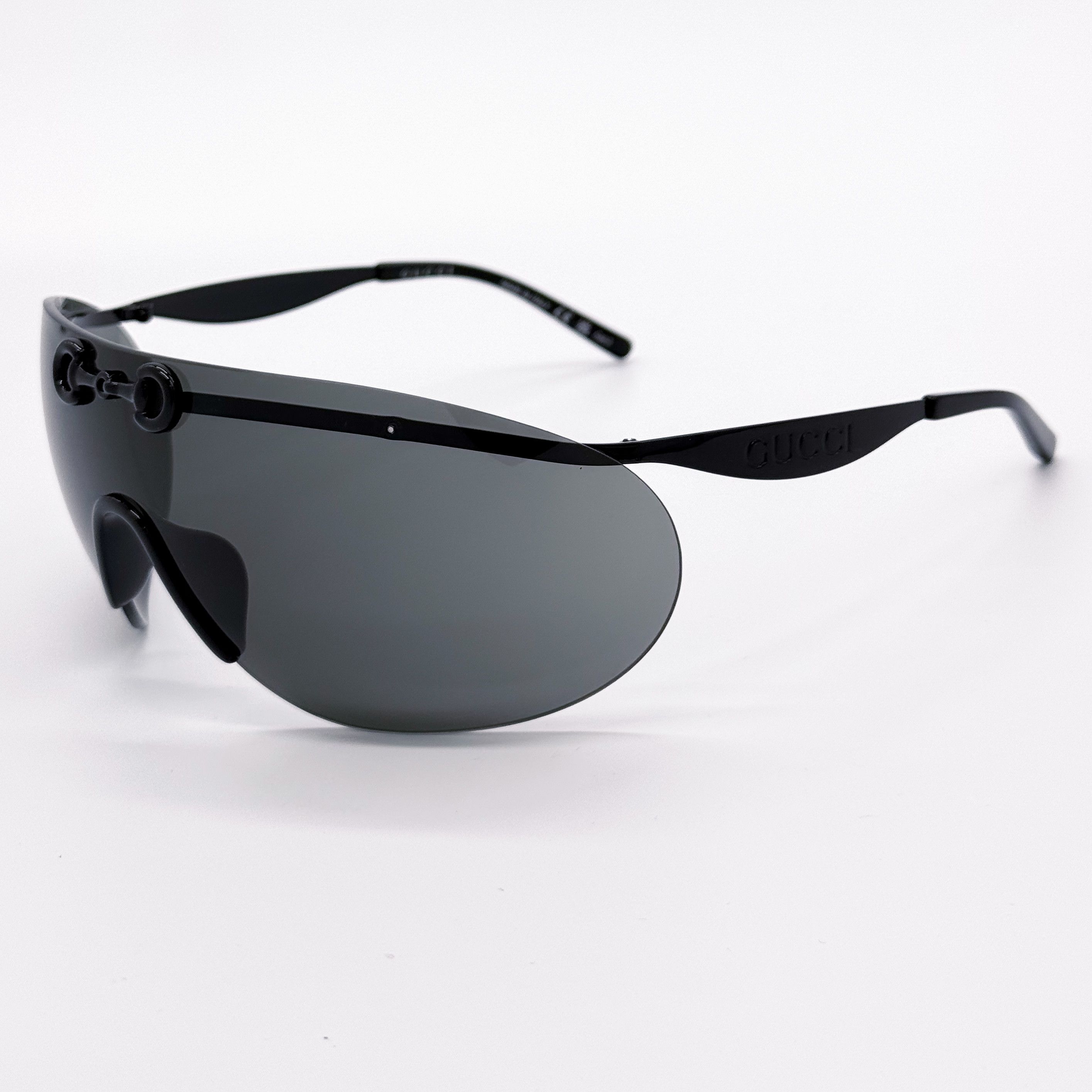 Gucci NEW GUCCI GG1656S 001, BLACK OVERSIZED MASK SUNGLASSES GUCCI Size ONE SIZE - 6 Thumbnail