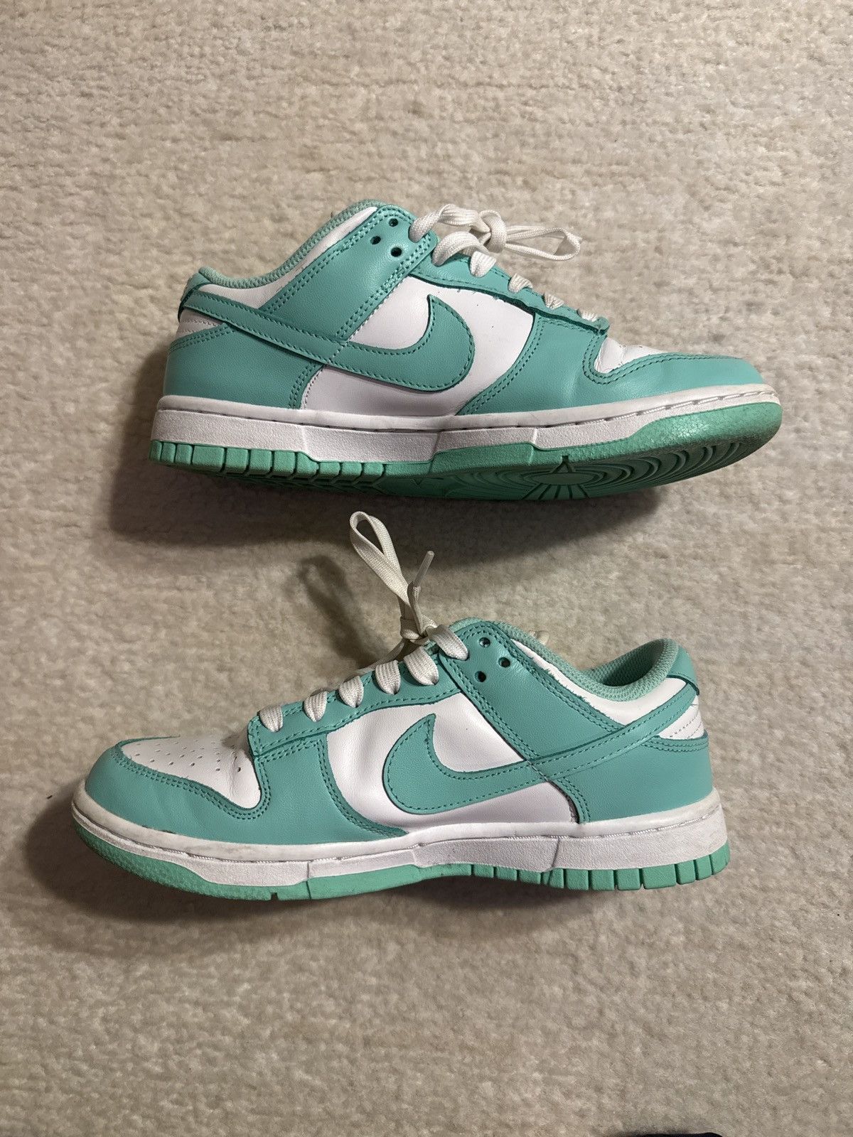 Nike Nike Dunk Low Mint Green / White – Gently Used Size US 7 / IT 37 - 1 Thumbnail