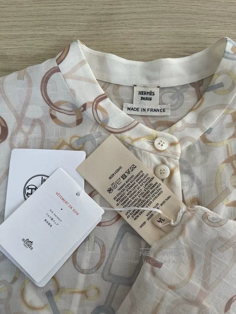 Hermes Hermes Long Shirt Size XXS / US 00 / IT 34 - 4 Thumbnail