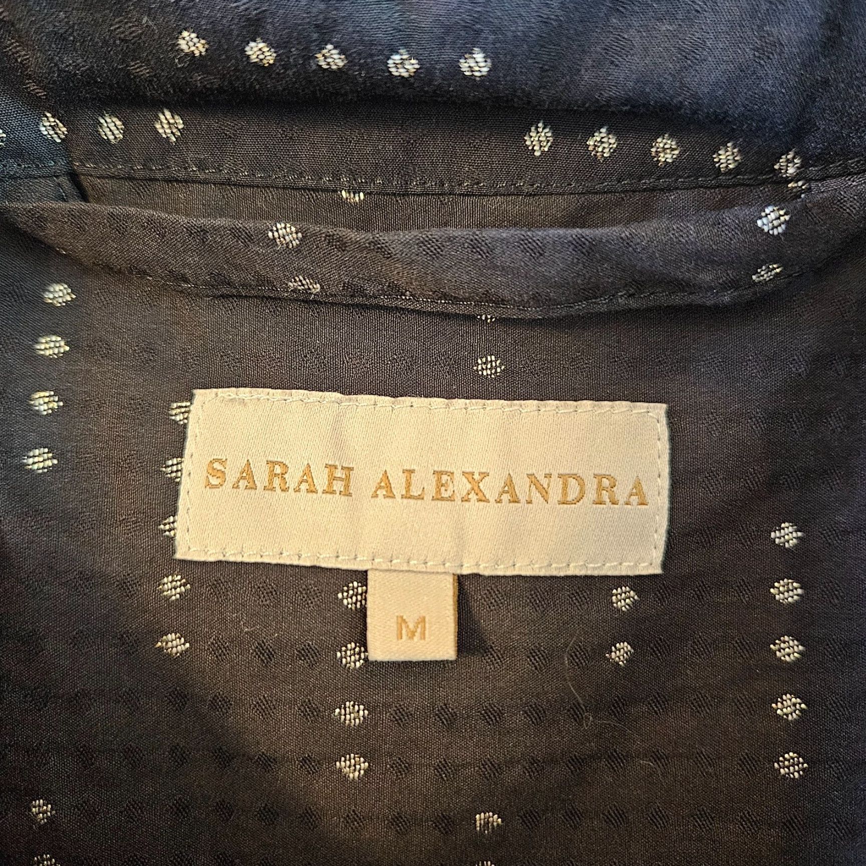 Vintage Sarah Alexandra Womens Boho Dress Shirt Dress M Black Long Sleeve Pockets Cotton Vintage No Size M / US 6-8 / IT 42-44 - 5 Thumbnail