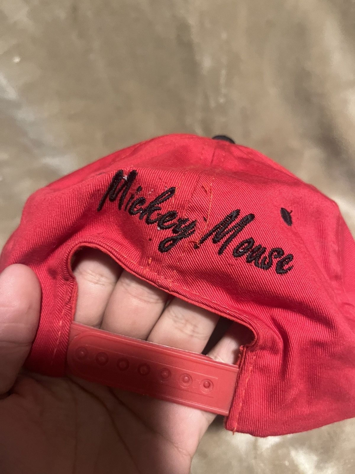 Disney × Mickey Unlimited × Vintage Vintage 90’s Micky Unlimited Micky mouse Red Dad Hat Size ONE SIZE - 4 Thumbnail
