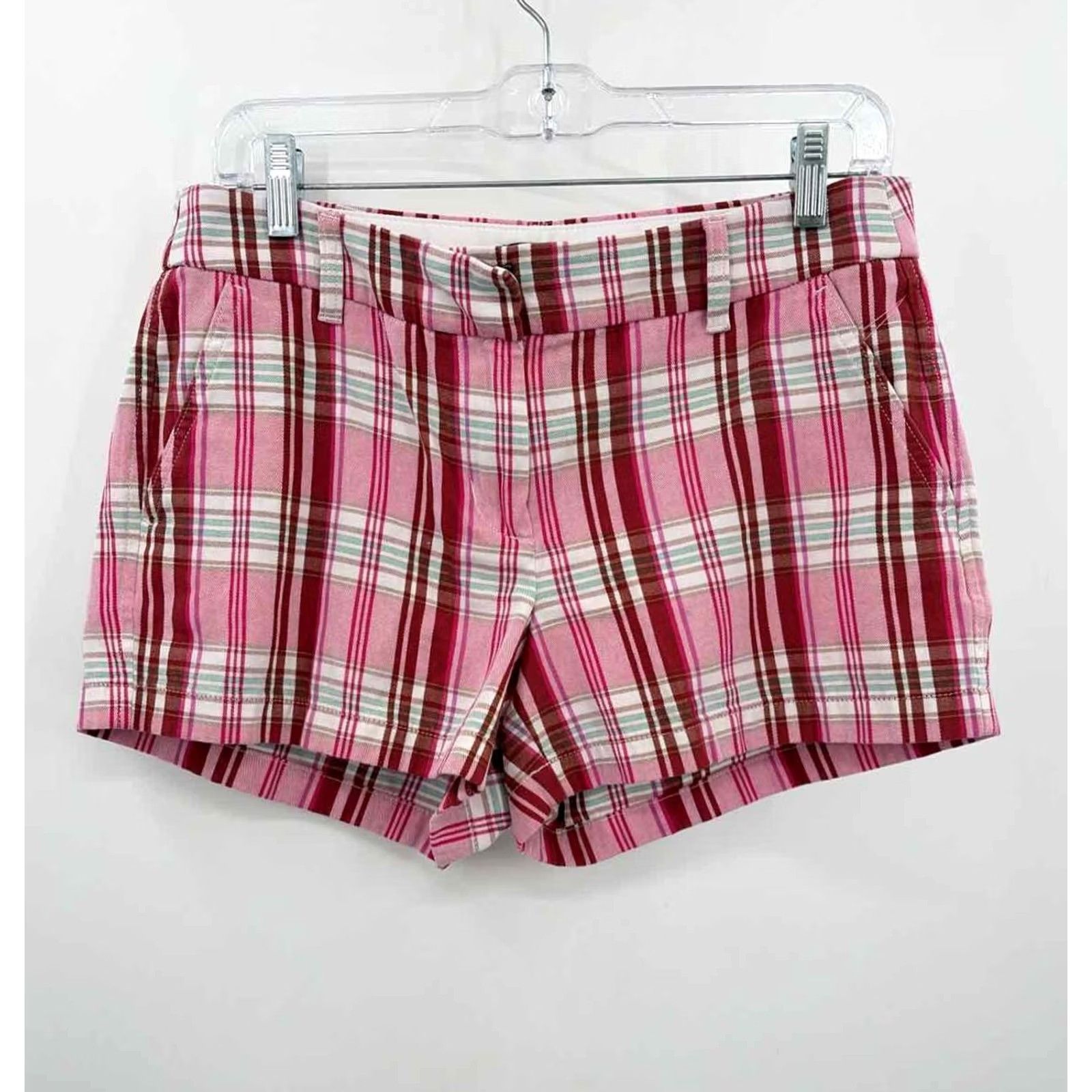 Pinko J Crew Printed Shorts Pink Size 6 Regular Pre-Owned Size 28" / US 6 / IT 42 - 2 Thumbnail