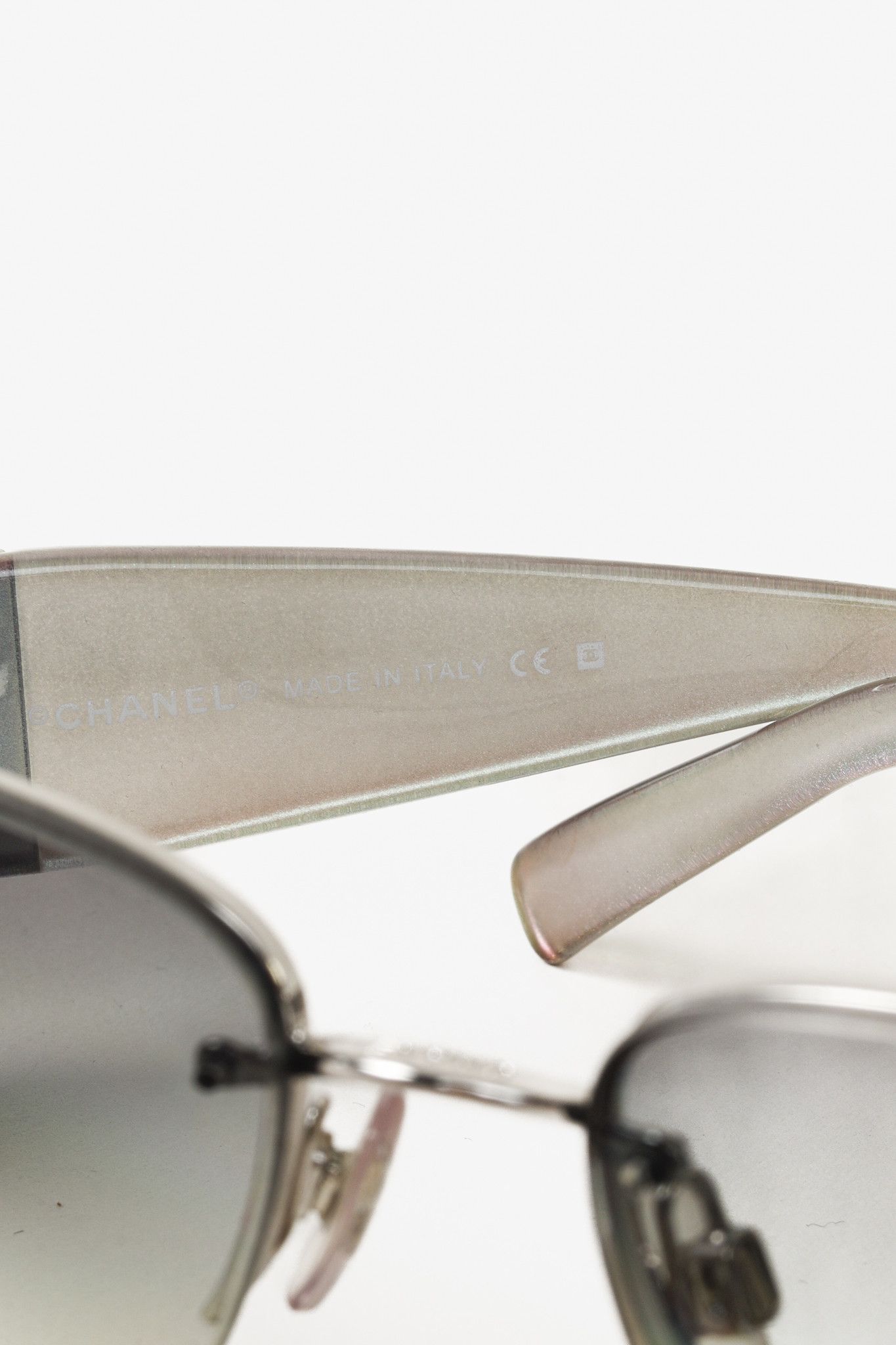 Chanel Chanel Iridescent CC Logo Square Sunglasses Size ONE SIZE - 10 Thumbnail