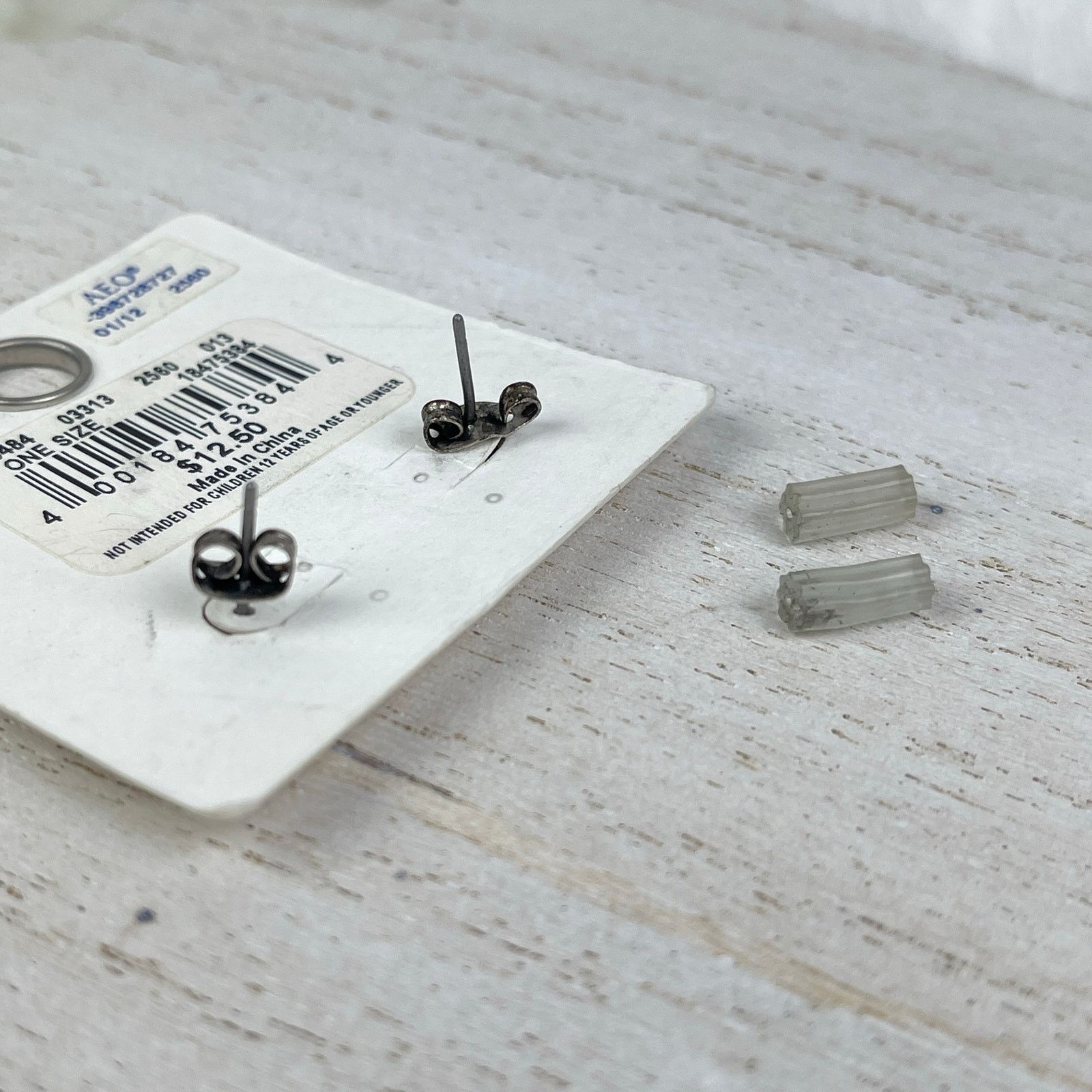 American Eagle Outfitters American Eagle Outfitters Silver Stud Earrings Rhinestones Size ONE SIZE - 6 Thumbnail