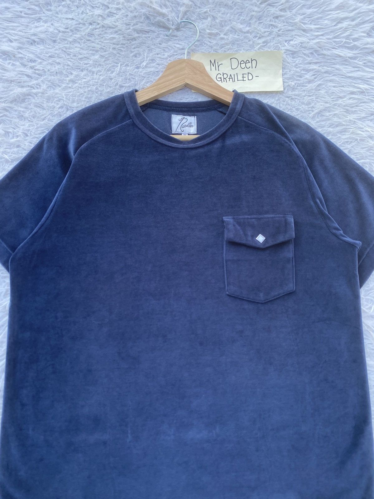 Needles Rare Vintage Needles Velvet Pocket Tshirt Size US M / EU 48-50 / 2 - 1 Thumbnail