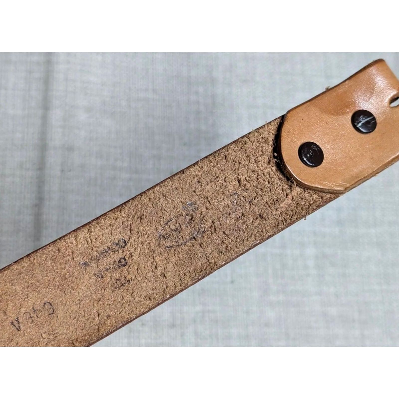 Vintage VINTAGE western belt belt 30 brown tooled cowhide leather floral buckled buckle western Mens Size 30 - 5 Thumbnail