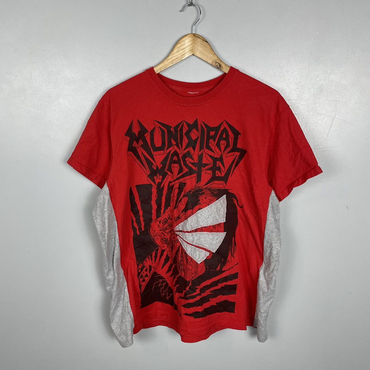 Band Tees × Vintage Vintage Municipal Waste retro T-shirt Size US L / EU 52-54 / 3 - 1 Thumbnail