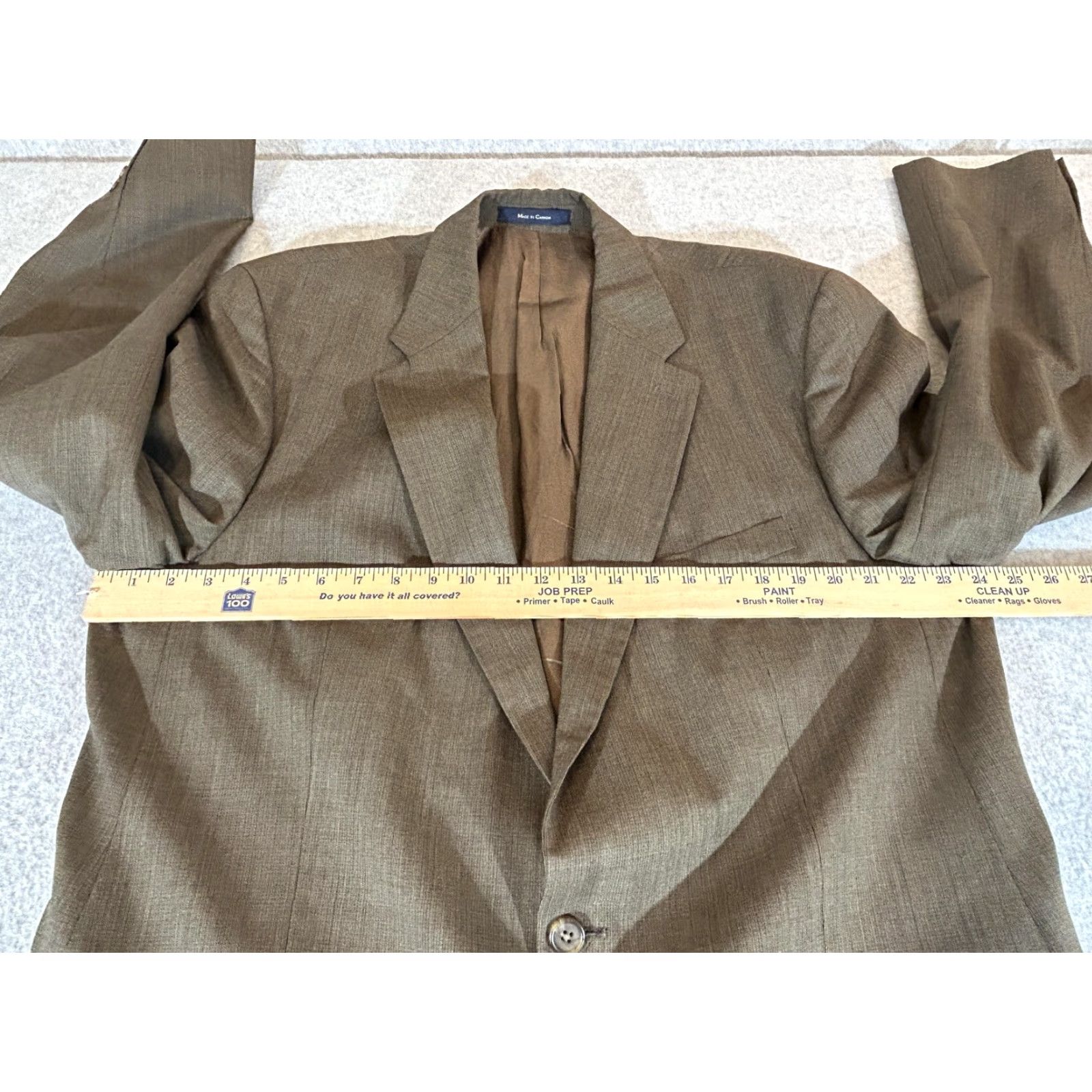 Ralph Lauren Ralph Lauren Suit Jacket Mens 48 Brown Wool Blazer Sport Coat RALPH 2 Button Size 48R - 3 Thumbnail