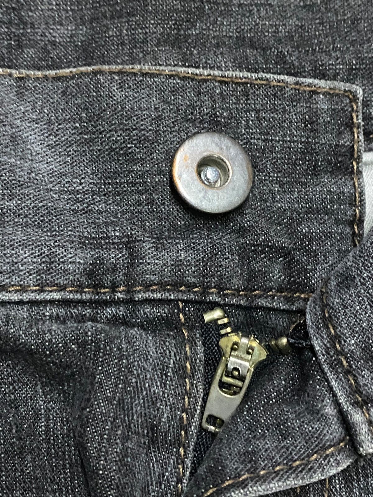 Windsor Smith Vintage Jungles Black Denim Distressed Baggy Jeans Size US 36 / EU 52 - 9 Thumbnail
