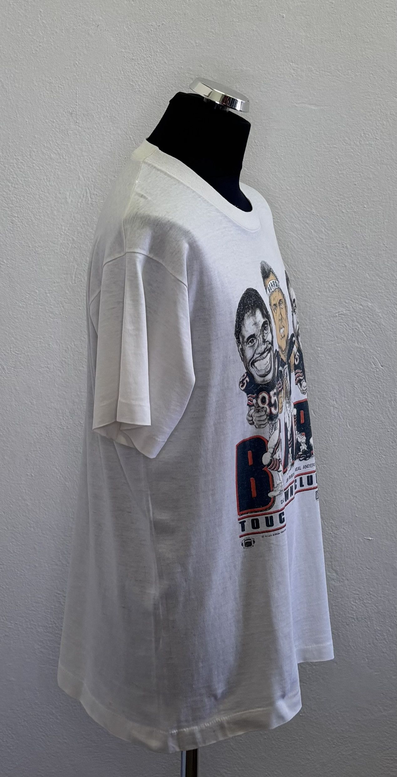 NFL × Vintage Chicago Bears 1987s NFL Screem Stars vintage T-Shirt Size US XL / EU 56 / 4 - 4 Thumbnail