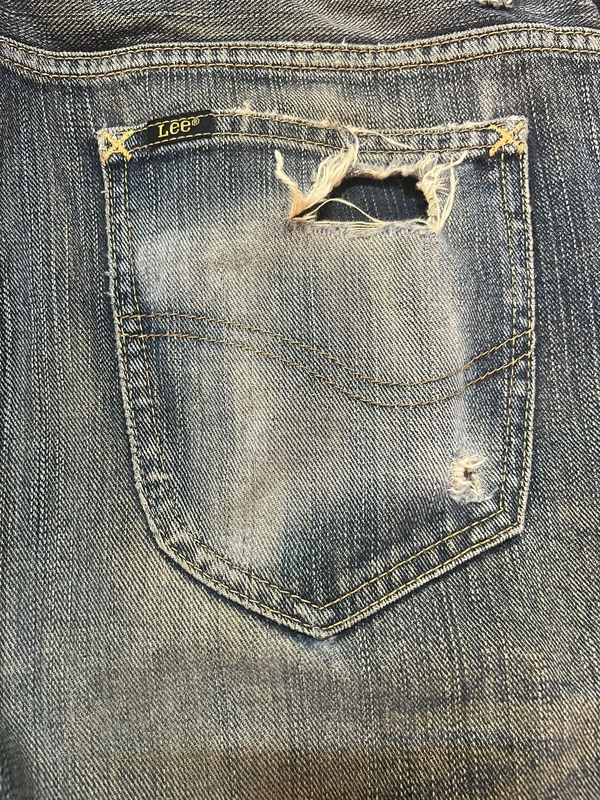 Lee Vintage Lee Riders MR Mudwash Distressed Denim Size US 35 - 7 Thumbnail