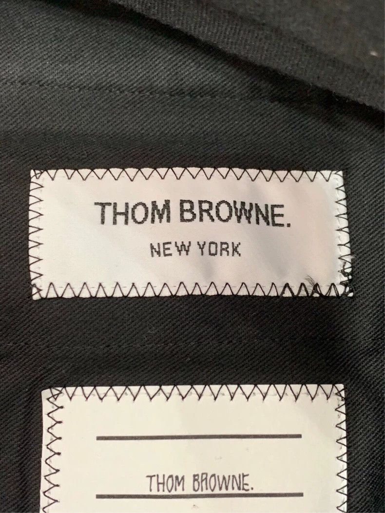 Thom Browne Thom Browne Size 0 Dark blue, three-color webbing stripe d Size US 28 / EU 44 - 6 Thumbnail