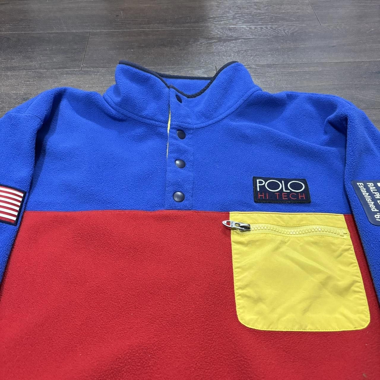 Polo Ralph Lauren vintage Polo Ralph Lauren hi tech fleece sweatshirt 90s L Size US L / EU 52-54 / 3 - 4 Thumbnail